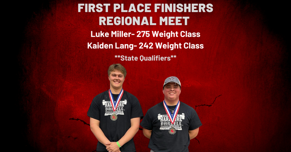Kaiden Lang and Luke Miller first place