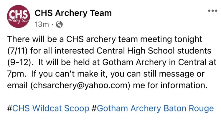 CHS Archery Info