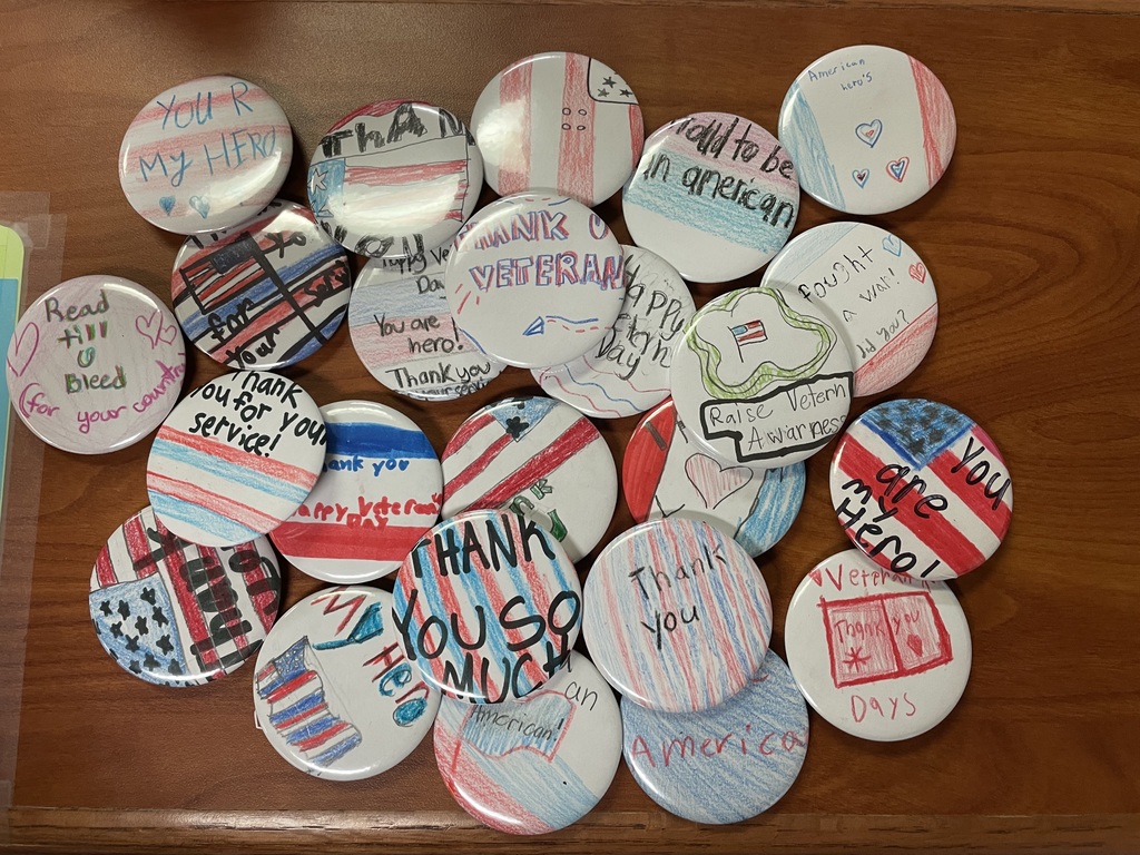 Buttons for our local veterans