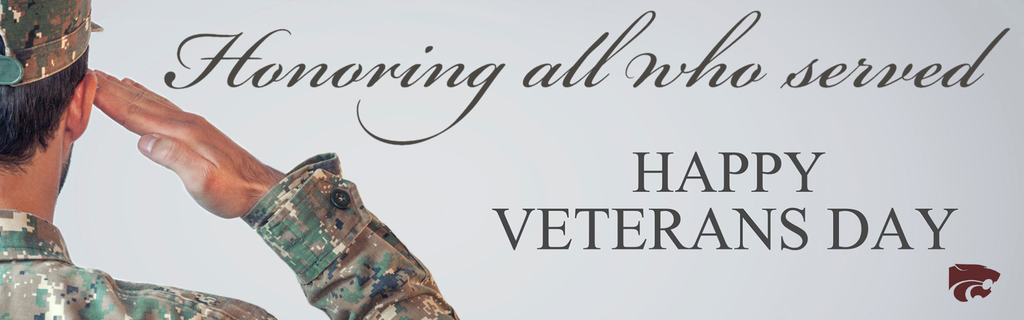 Honoring all who served.  Happy veterans day
