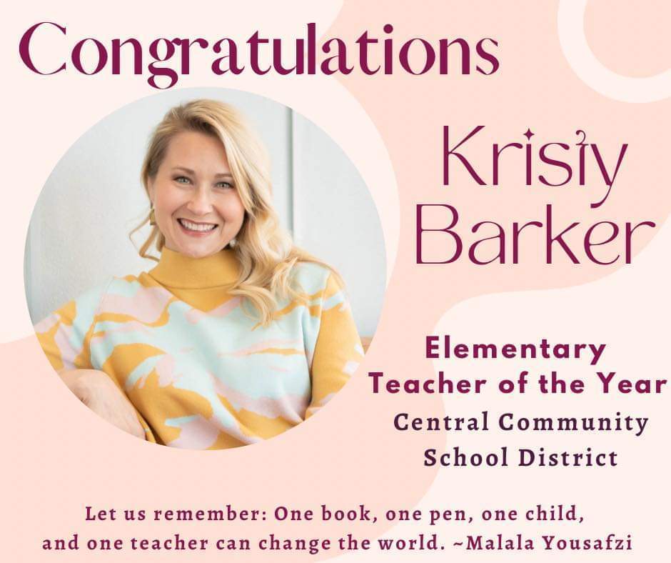 Kristy Barker: Elementary Teacher of the Year CCSS